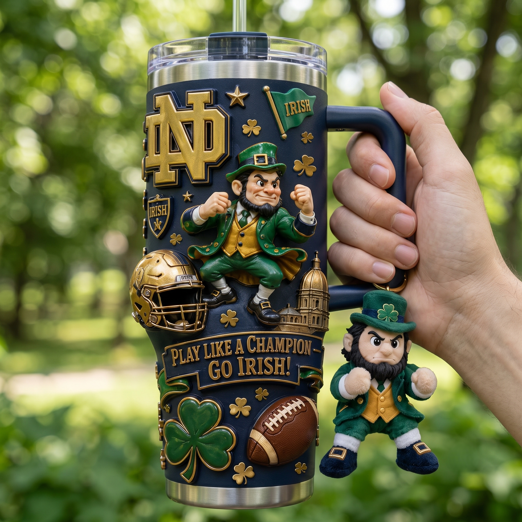 NDFI 40oz Tumbler With Handle HTTT
