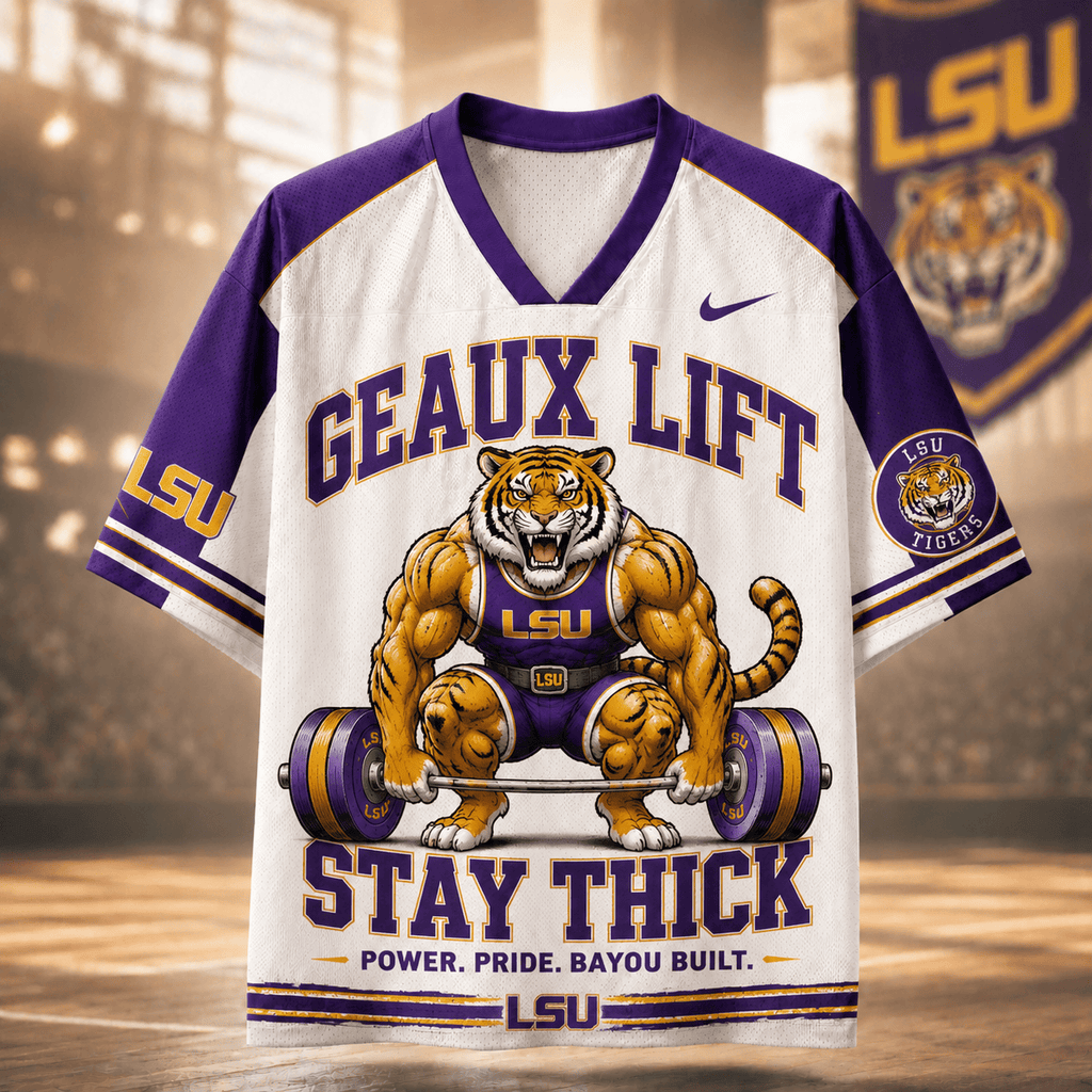 LSU PREMIUM FOOTBALL JERSEY SHIRT HQH