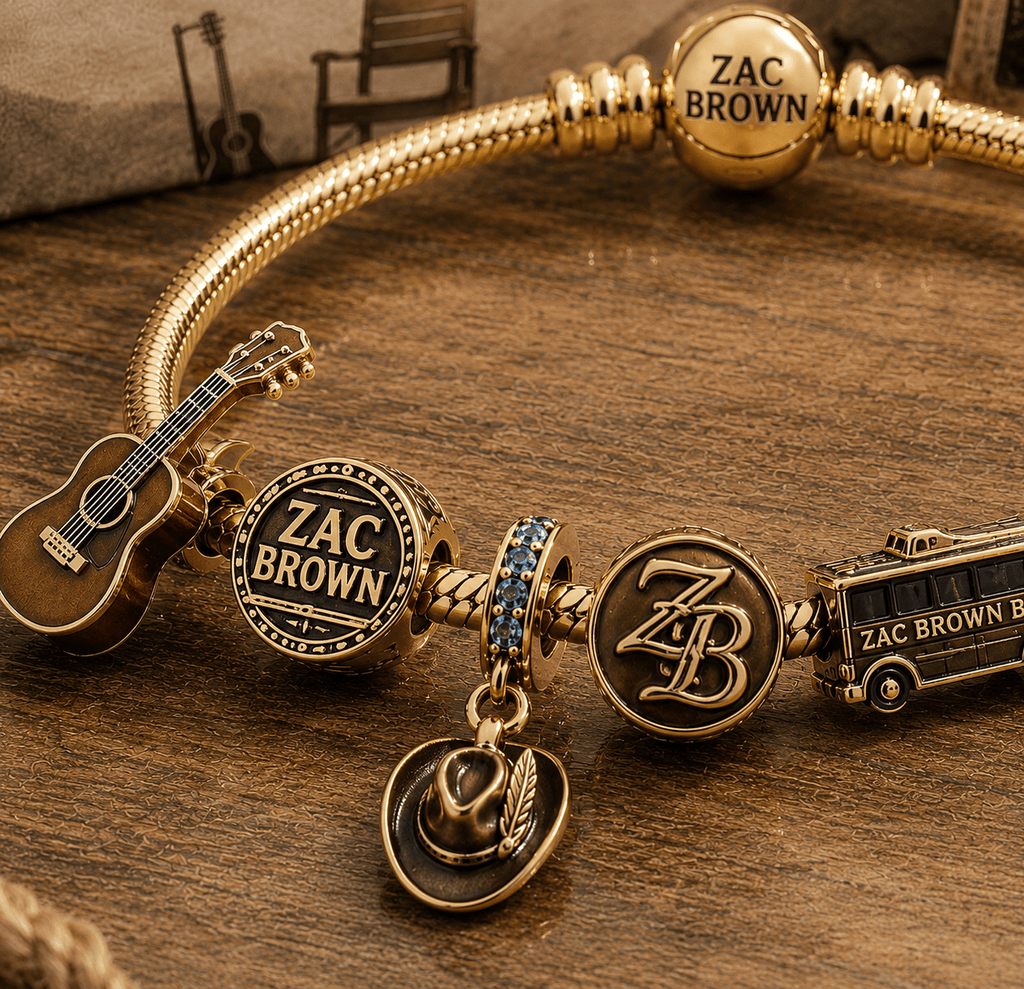 ZBB Gold Charm Bracelet Set VTH