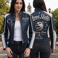 Premium PSNL Cropped Leather Zipper Jacket TNSM