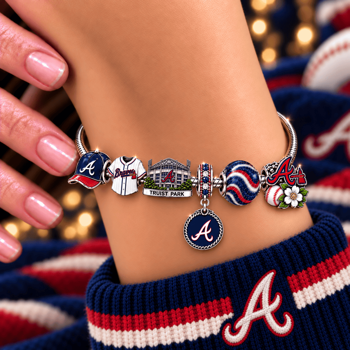 ALB Silver Charm Bracelet Set NHVH