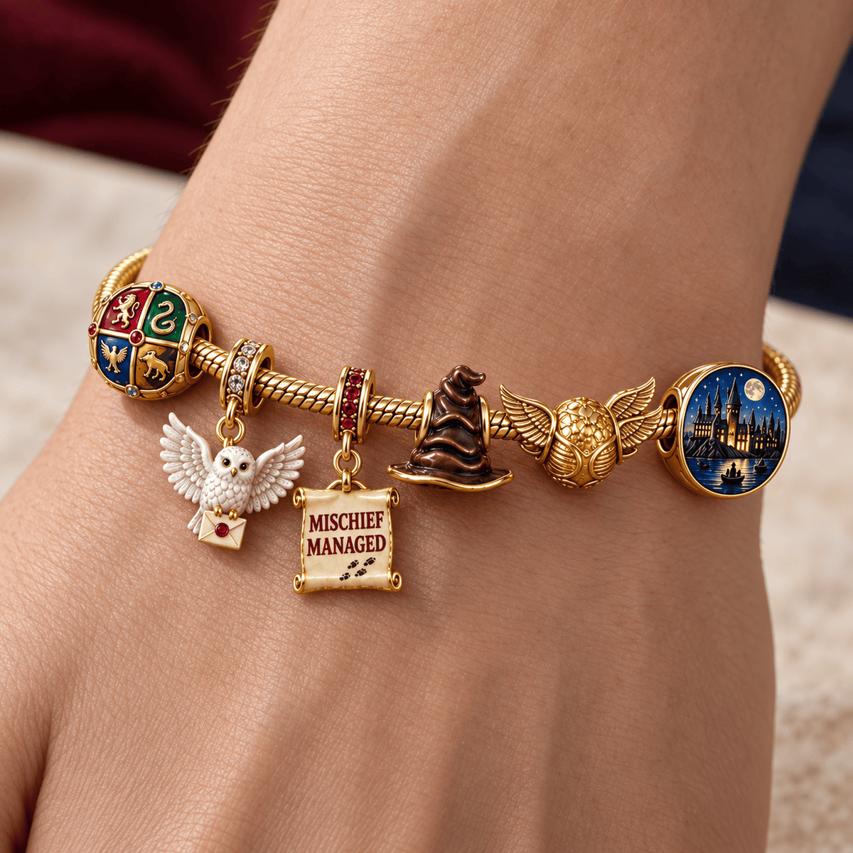 HRP Gold Charm Bracelet Set HQH