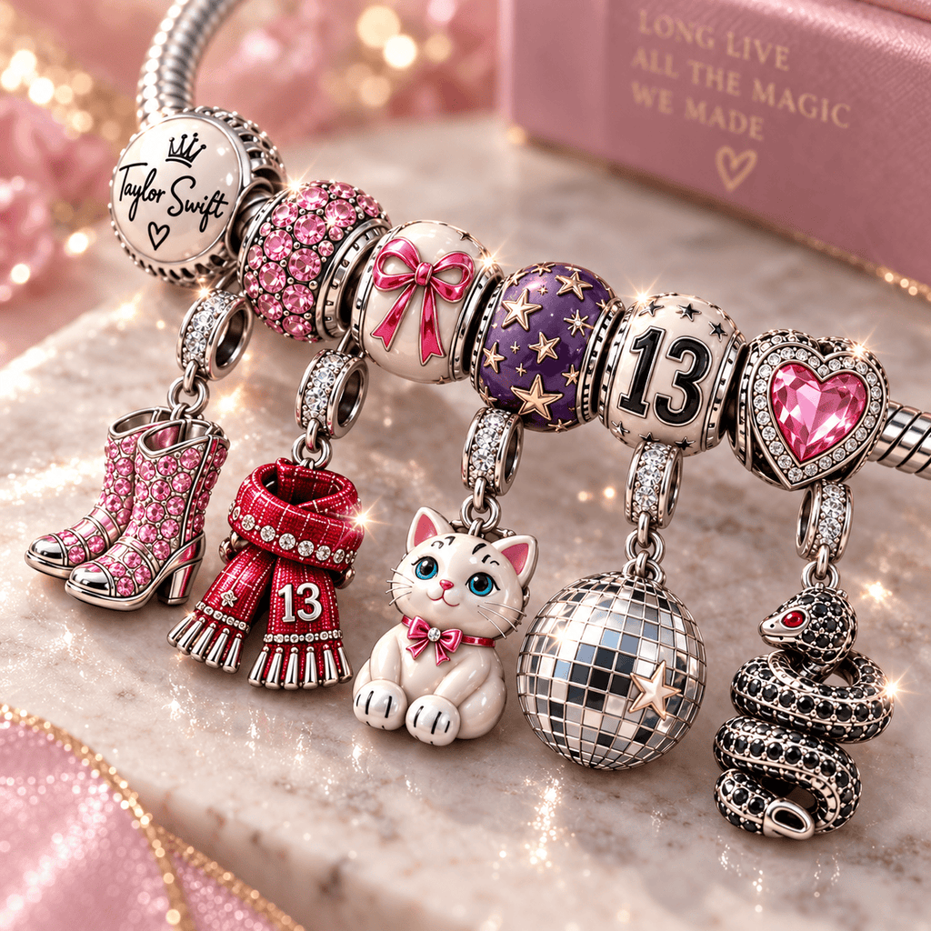 TLSW Silver Charm Bracelet Set NTTB