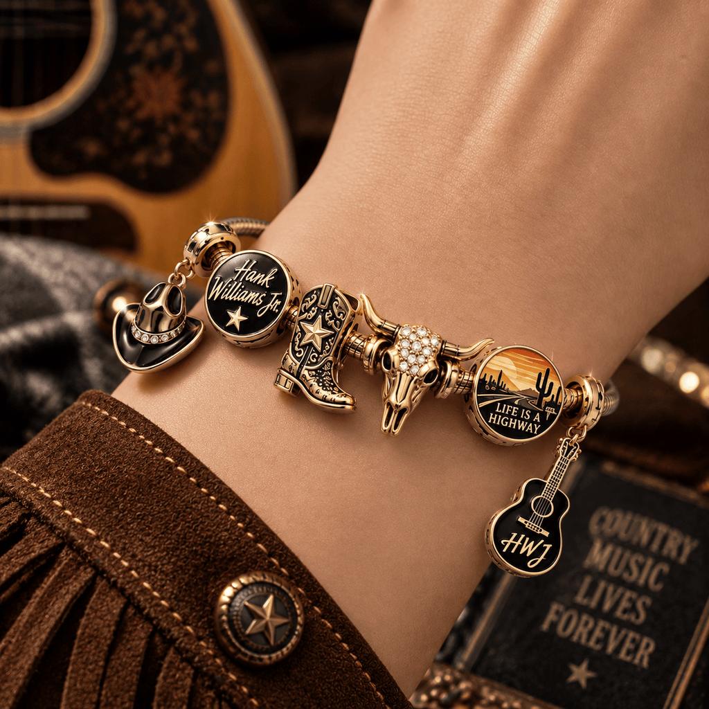 HWLJ Gold Charm Bracelet Set PTT