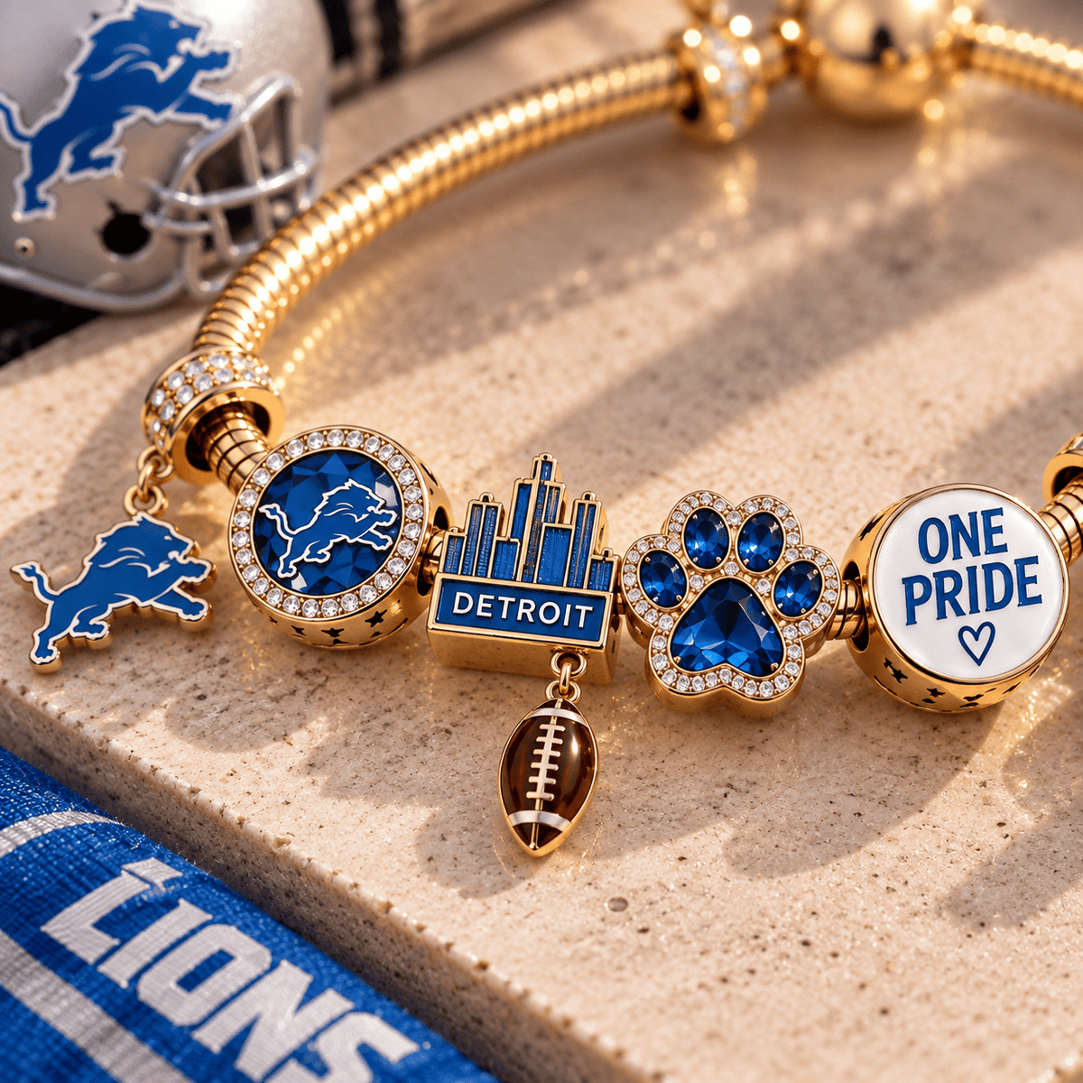 DTLN Gold Charm Bracelet Set TTN