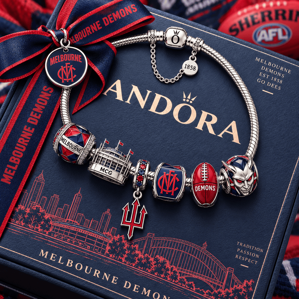 MBD Silver Charm Bracelet Set PTT