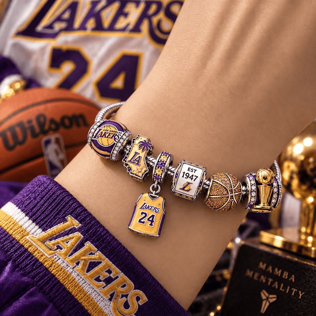 LAL Silver Charm Bracelet Set PTT