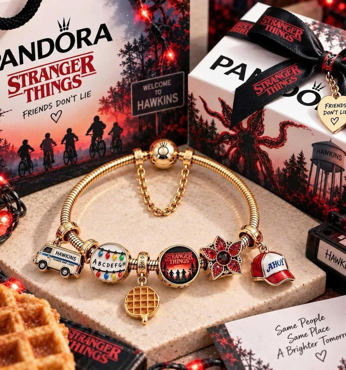 STGT Gold Charm Bracelet Set TTN