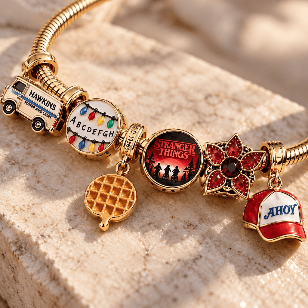 STGT Gold Charm Bracelet Set TTN