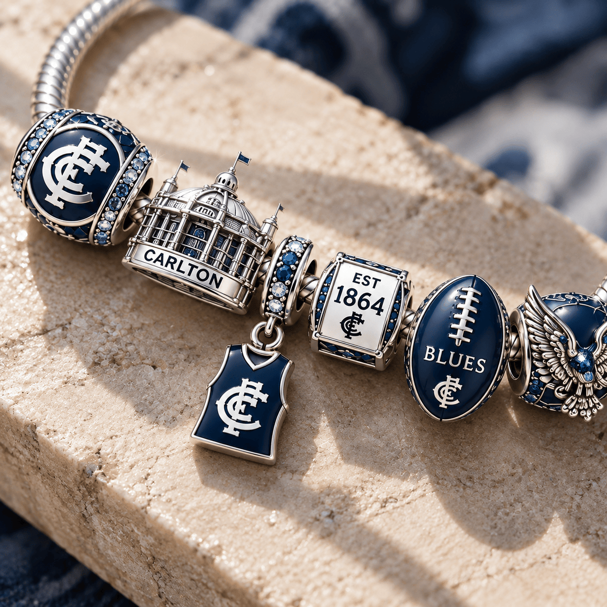 CTBL Silver Charm Bracelet Set PTT