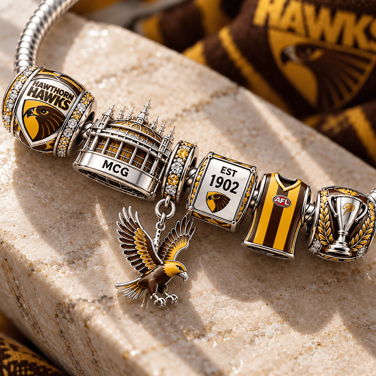 HTH Silver Charm Bracelet Set PTT