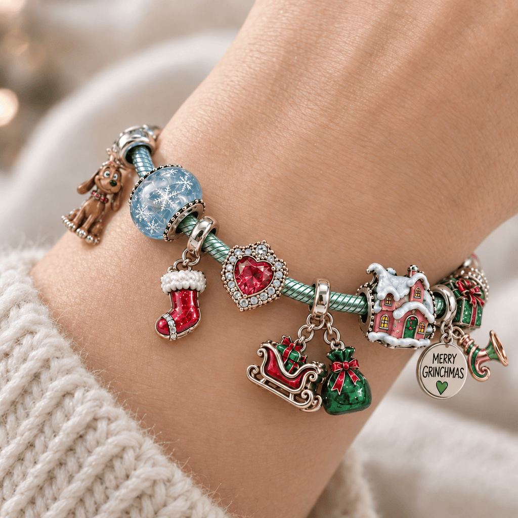 TGR Silver Charm Bracelet Set PTKL