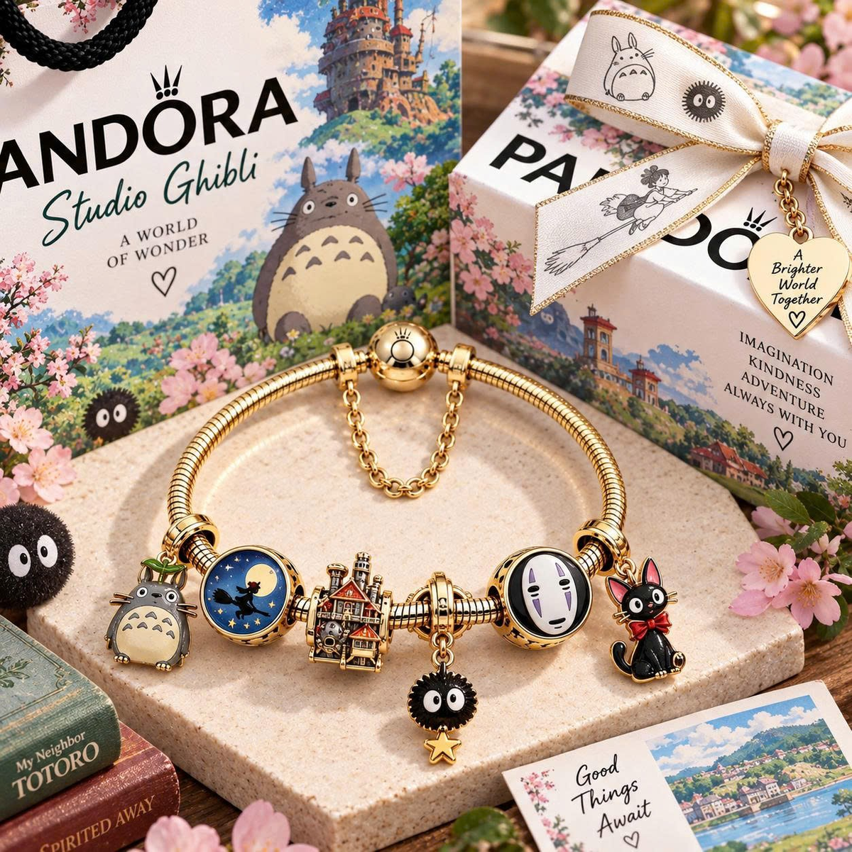 GBS Gold Charm Bracelet Set TTN