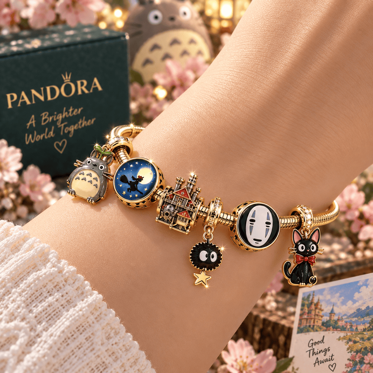 GBS Gold Charm Bracelet Set TTN