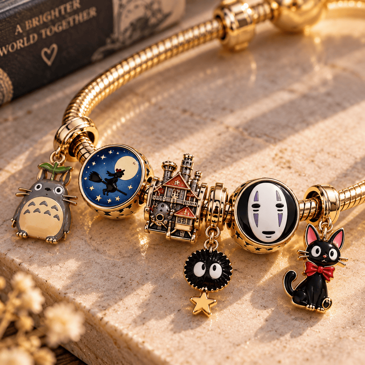 GBS Gold Charm Bracelet Set TTN