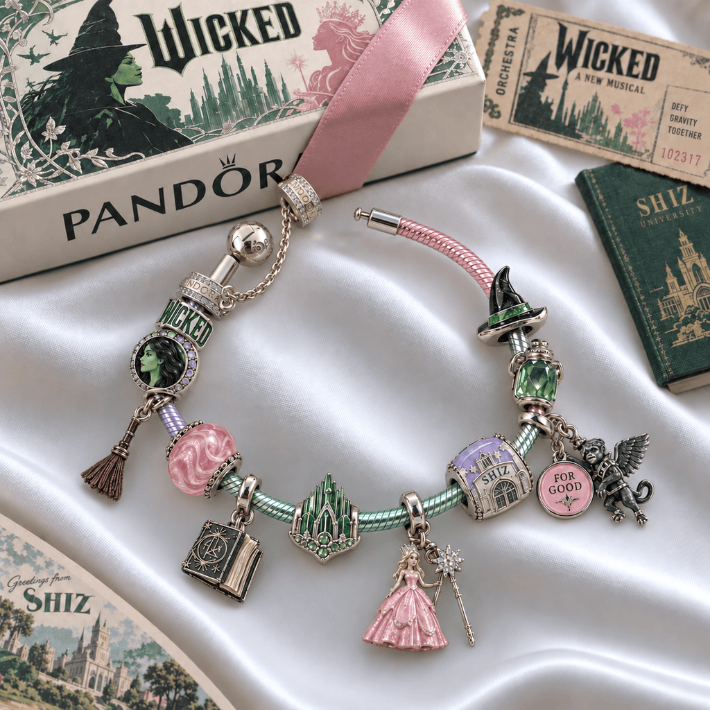 WCKD Silver Charm Bracelet Set PTKL