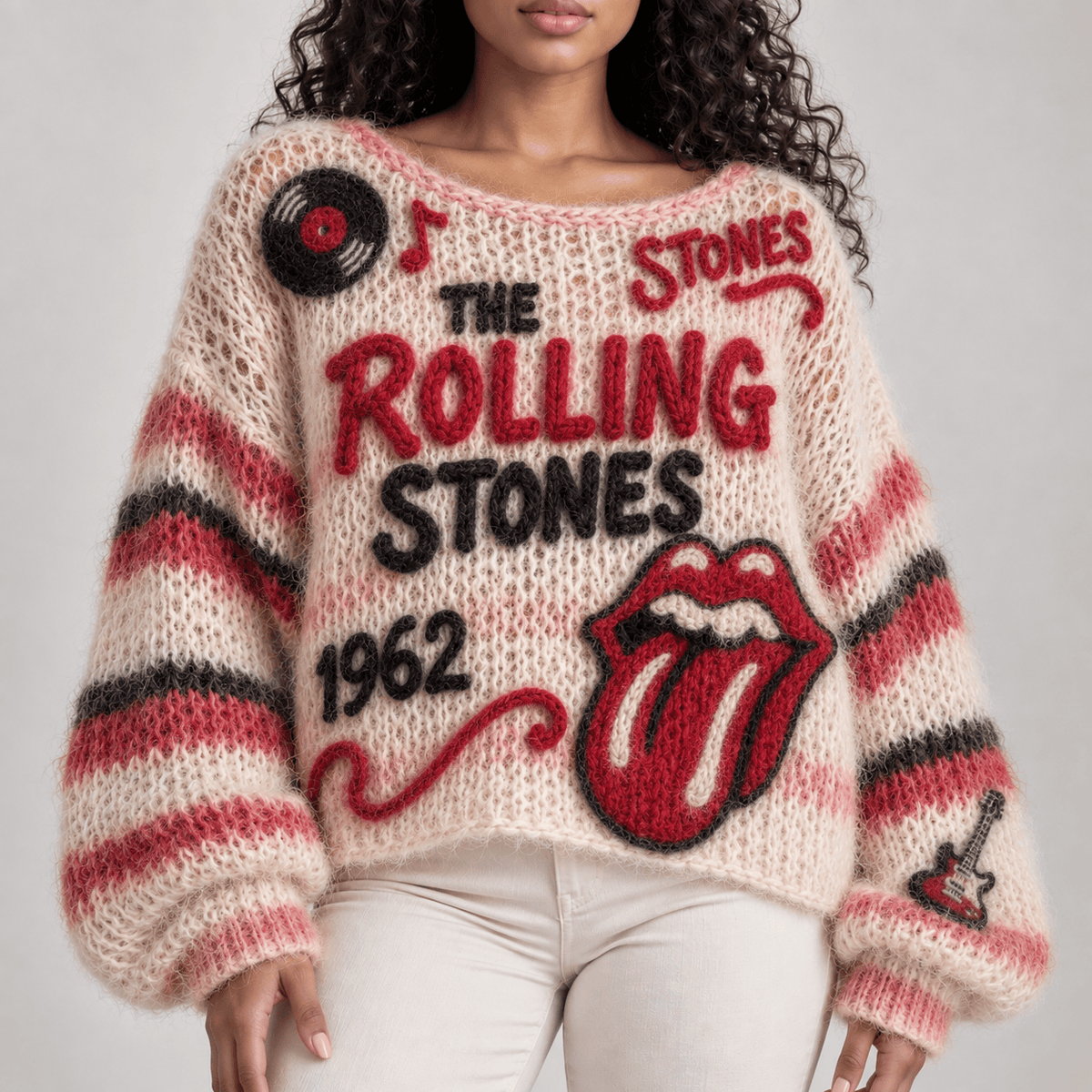 RLST Women’s Open-Knit Sweater DNBN