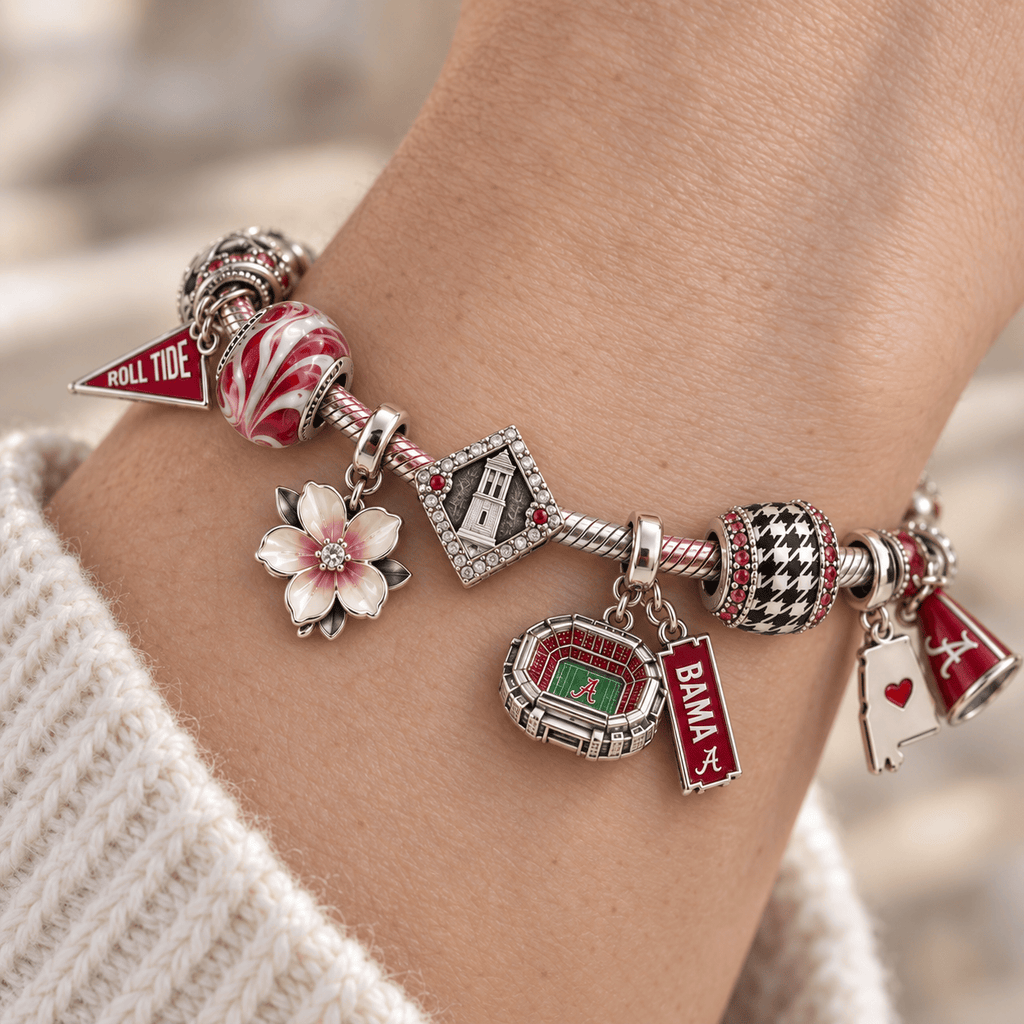ACT Silver Charm Bracelet Set PTKL