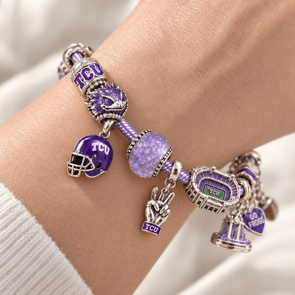 TCU Silver Charm Bracelet Set PTKL