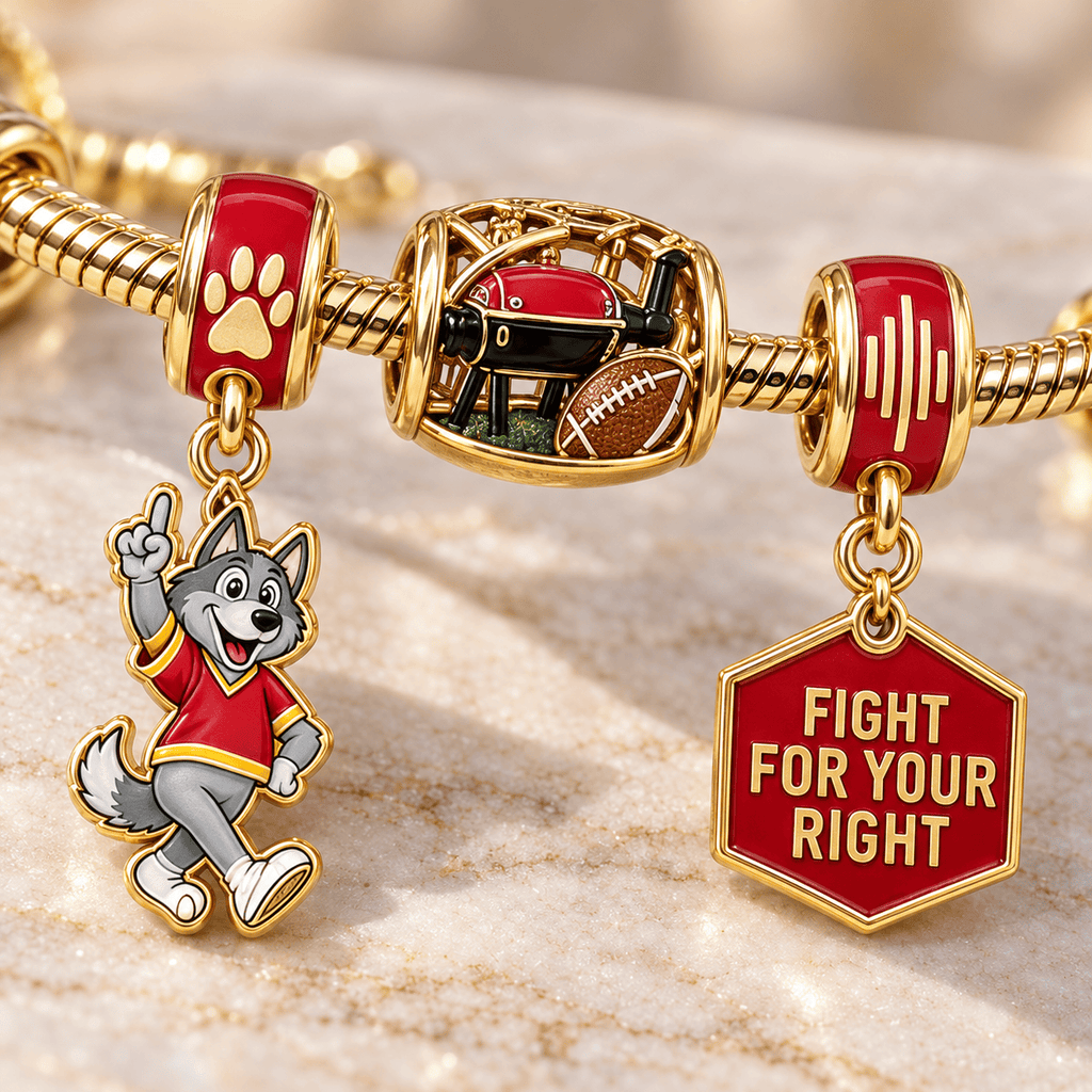 KCC Gold Charm Bracelet Set HQH