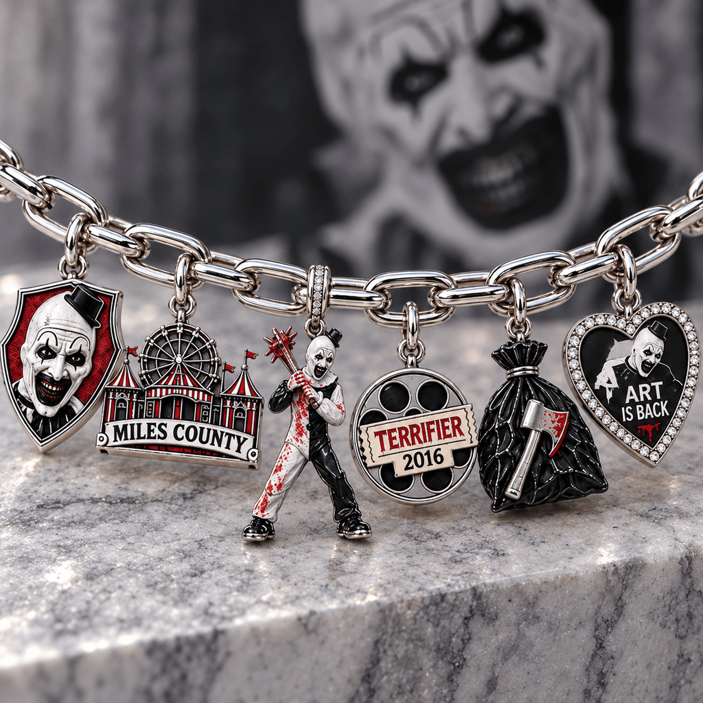 TEF Silver Charm Bracelet Set NTVA