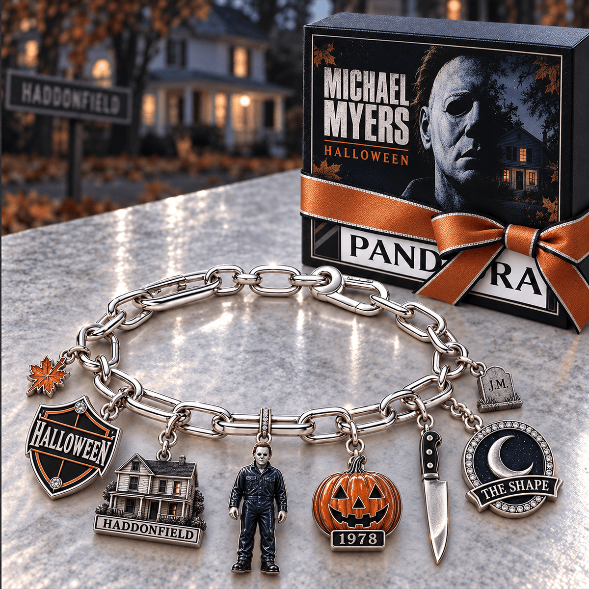 MCM Silver Charm Bracelet Set NTVA