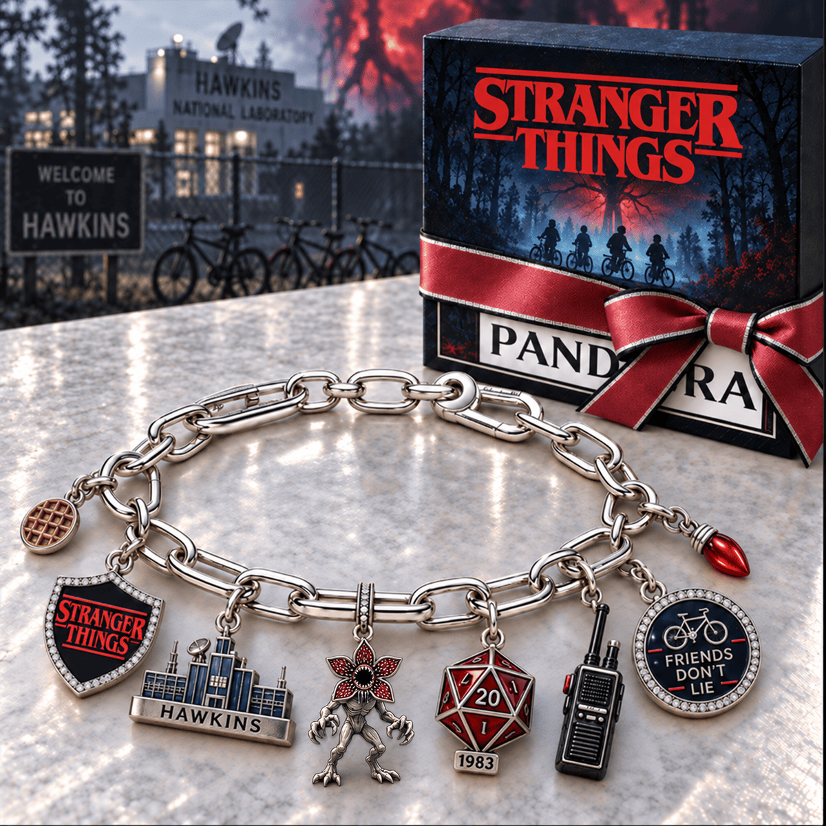 STGT Silver Charm Bracelet Set NTVA