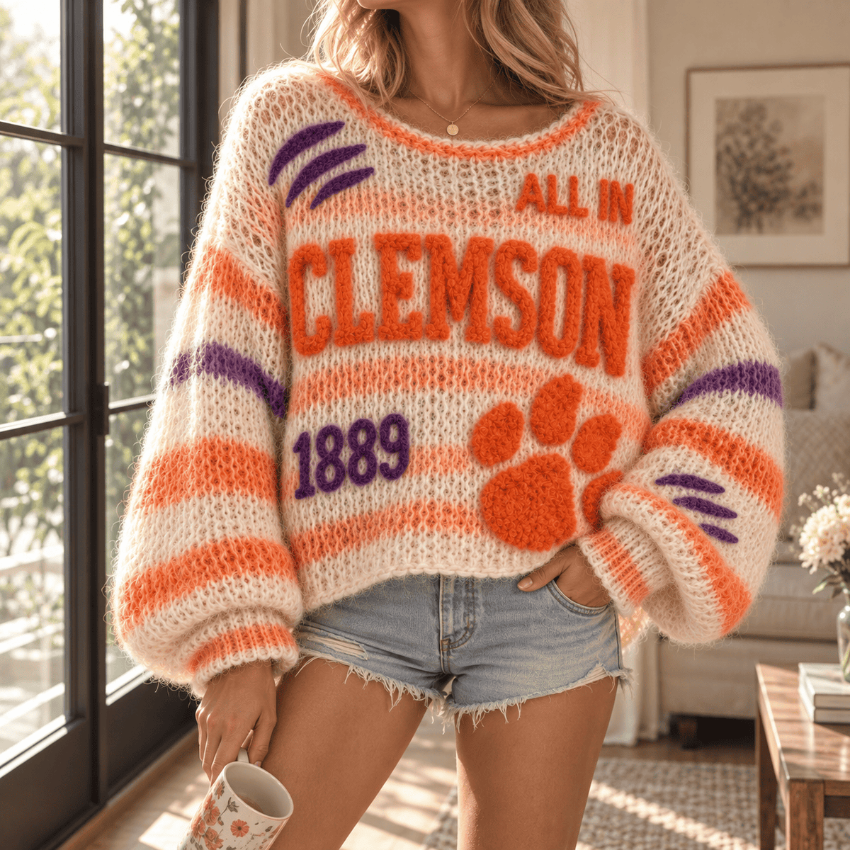 CTFB Women’s Open-Knit Sweater HTTT