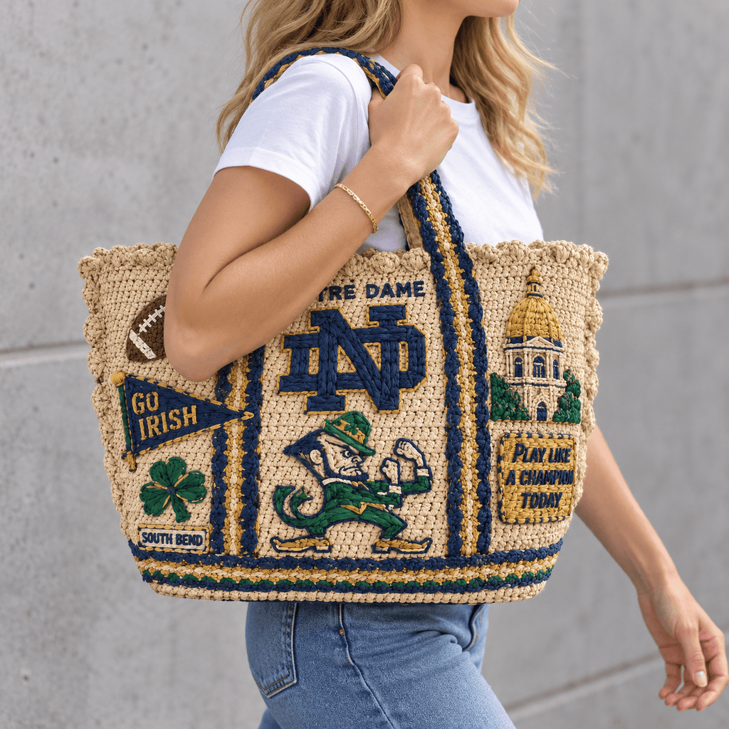 NDFI Straw-Style Embellished Tote Bag HTTT