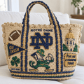 NDFI Straw-Style Embellished Tote Bag HTTT