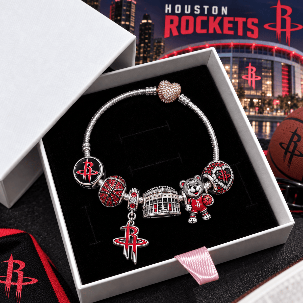 HTRK Silver Charm Bracelet Set VTH