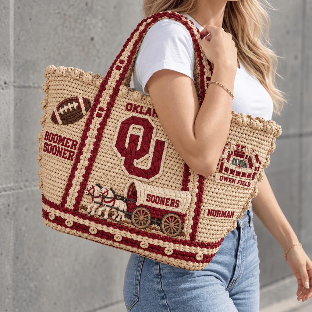 OSN Straw-Style Embellished Tote Bag HTTT