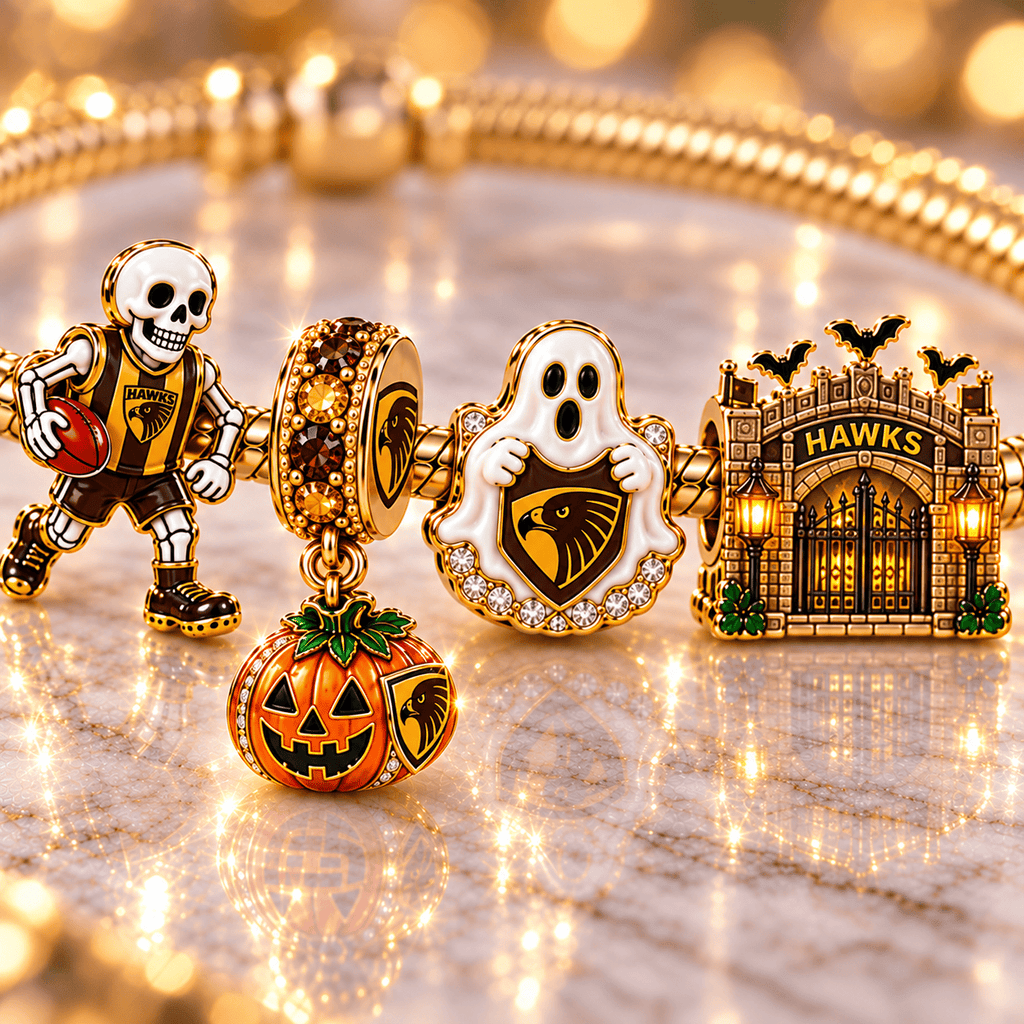 HATW Gold Charm Bracelet Set NHVH