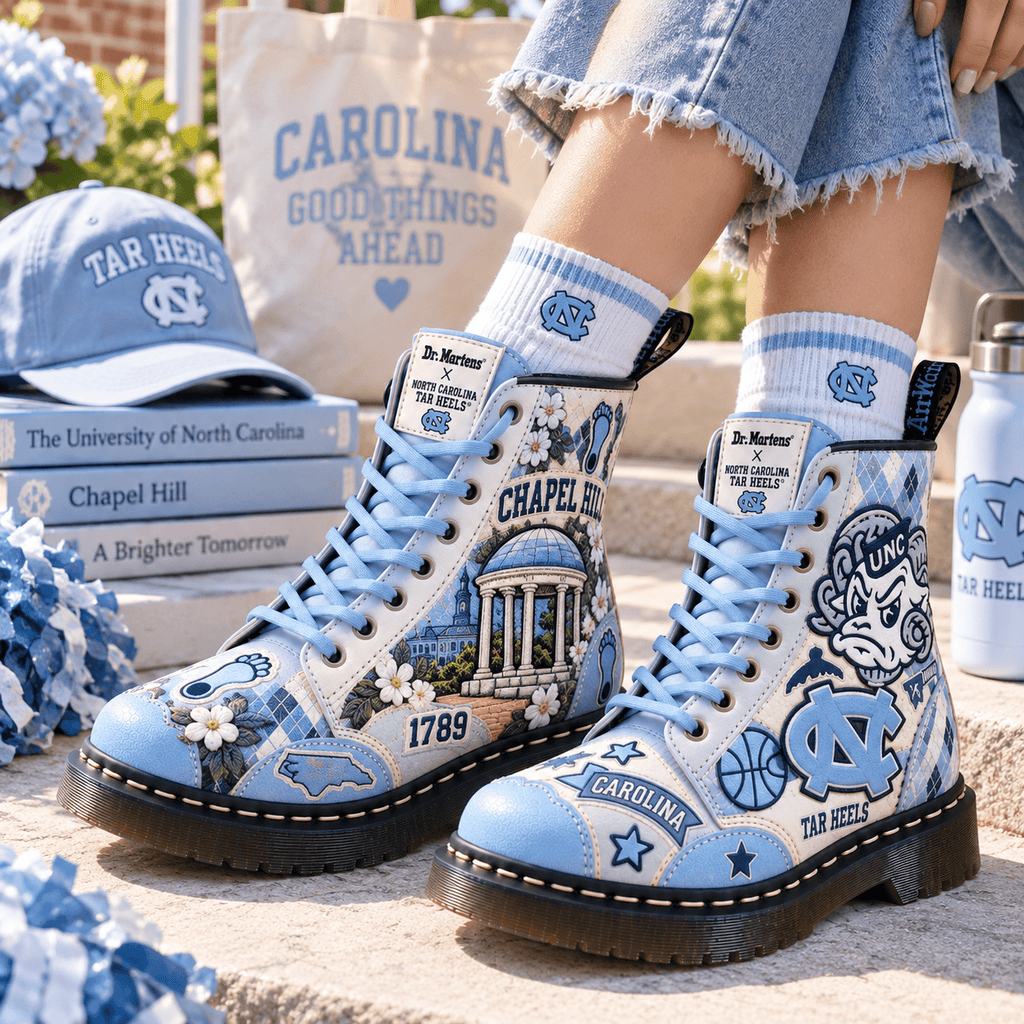 UNC Premium Leather Lace-Up Boots LNTH