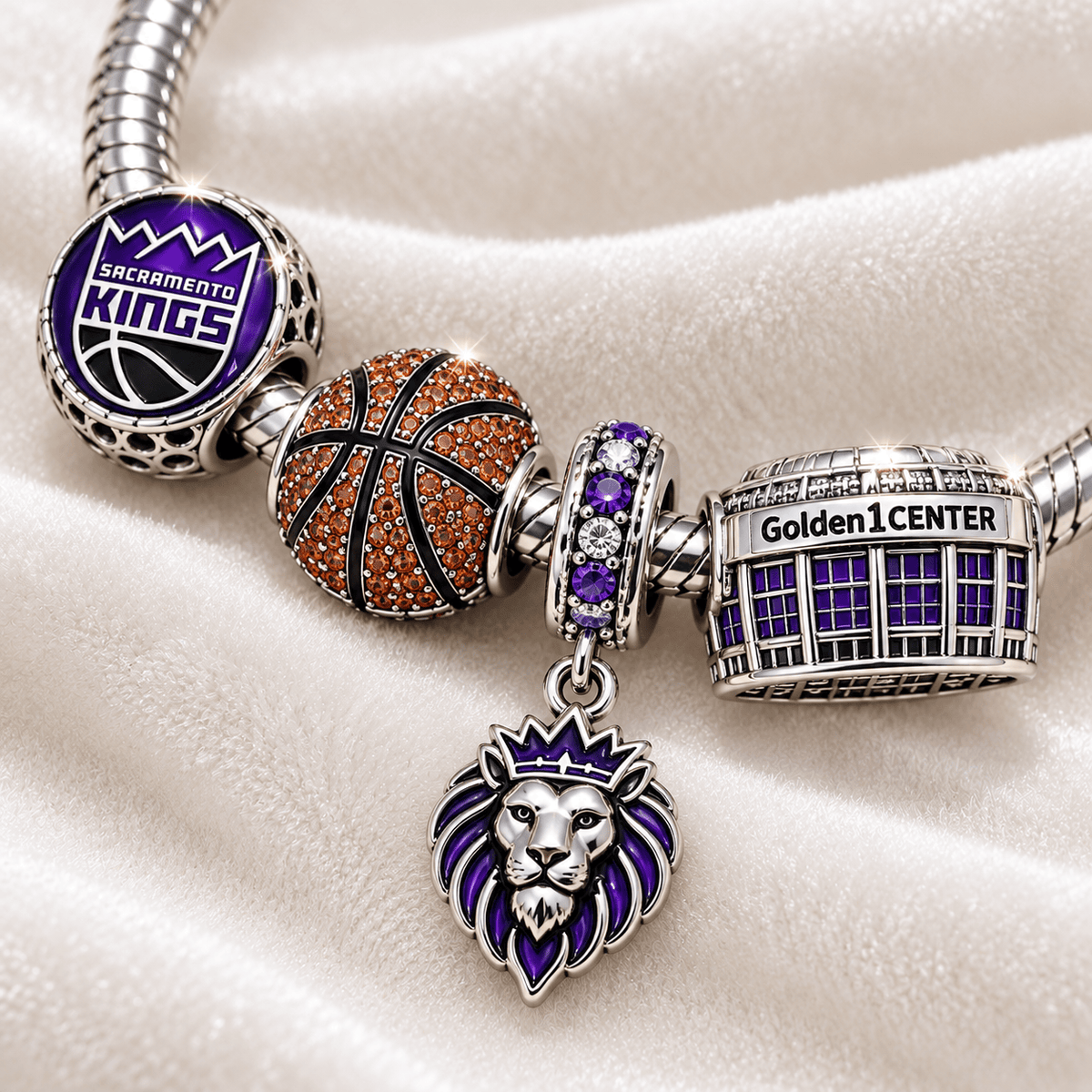 SCRK Silver Charm Bracelet Set VTH