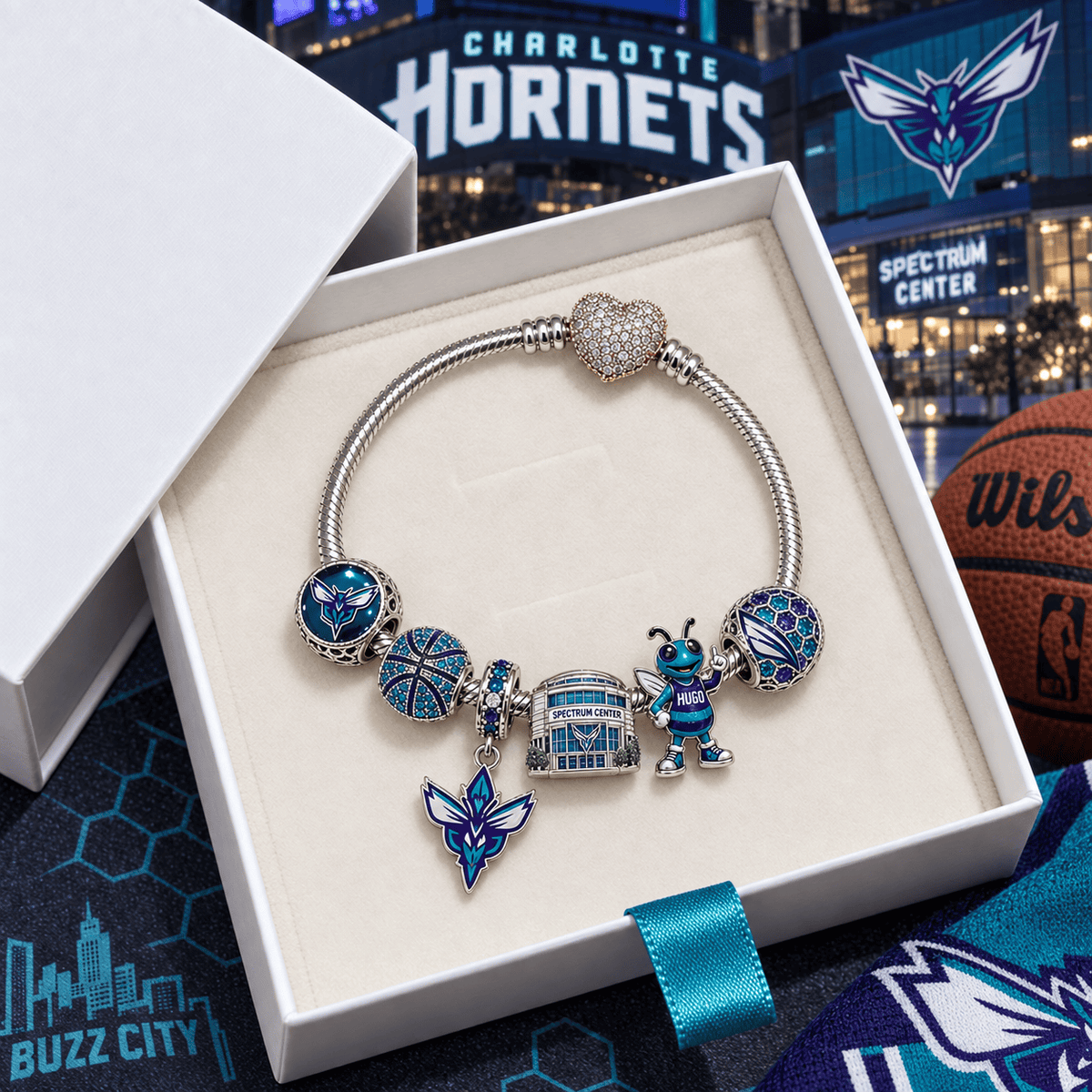 CLH Silver Charm Bracelet Set VTH