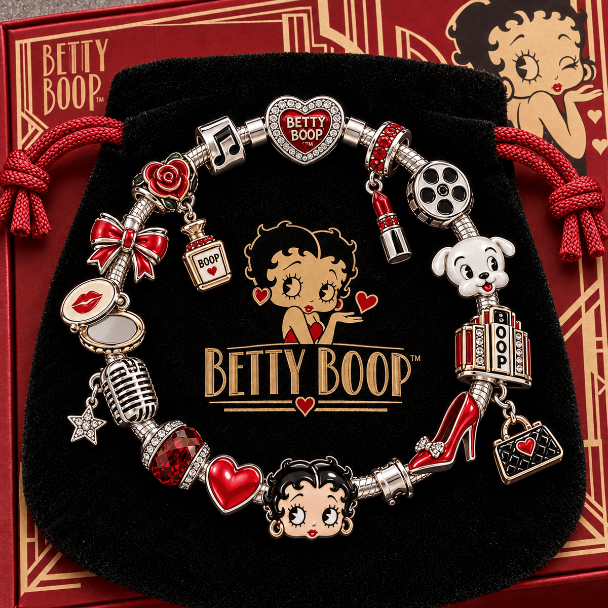 BTB Silver Charm Bracelet Set TTTT