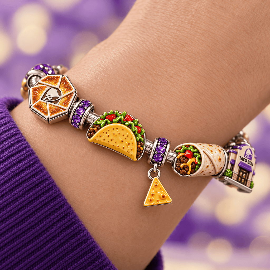 TCB Silver Charm Bracelet Set TTTT