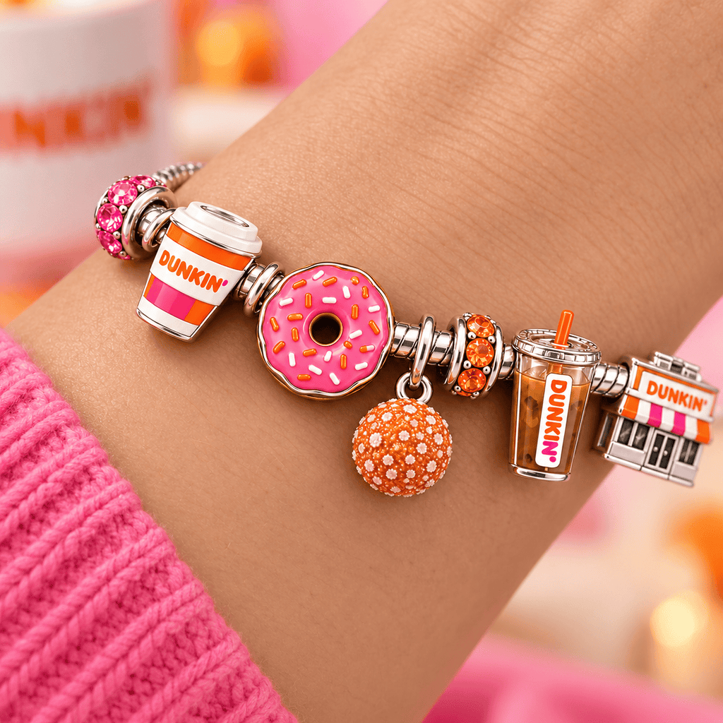 DKDN Silver Charm Bracelet Set TTTT